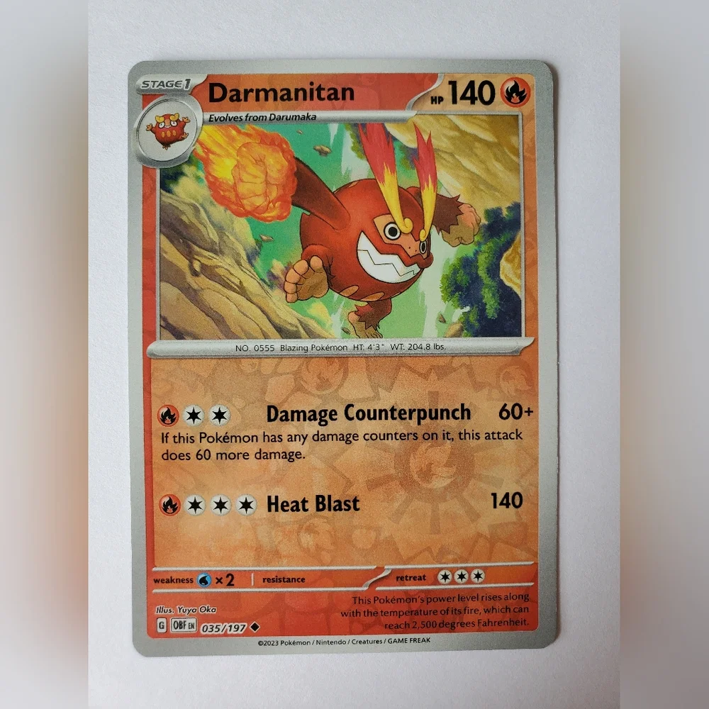 pokemon cards darmanitan Trading Card Game SV11B: Black Bolt Illustration Rare #099 [JAPANESE] Fire Rarity Pokemon Card Game/[SV11B] Black Bolt]Darmanitan